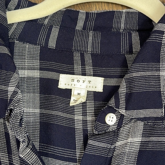 Soft JOIE plaid button down - Picture 2 of 3